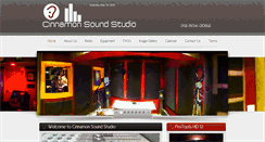 Desktop Screenshot of cinnamonsoundstudio.com